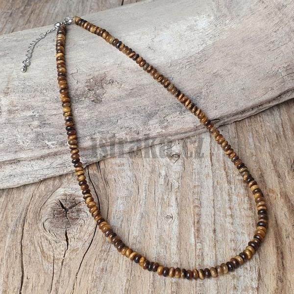 Nhrdelnk choker rondelky 4x2mm tyg oko