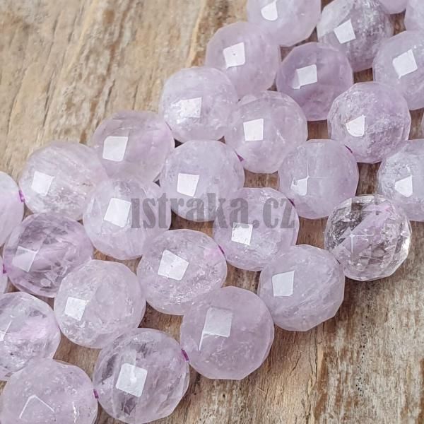 Ametyst lavender korlky 8mm brouen plra