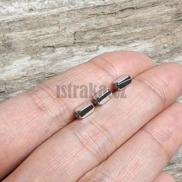 Kvder korlka 3x5mm starostrieborn 10 ks 1